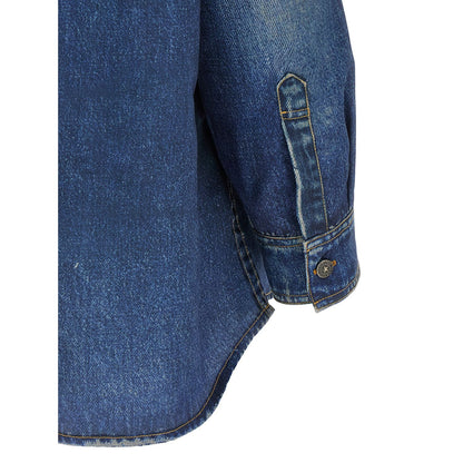 Golden Goose Blue Polyester Blouse