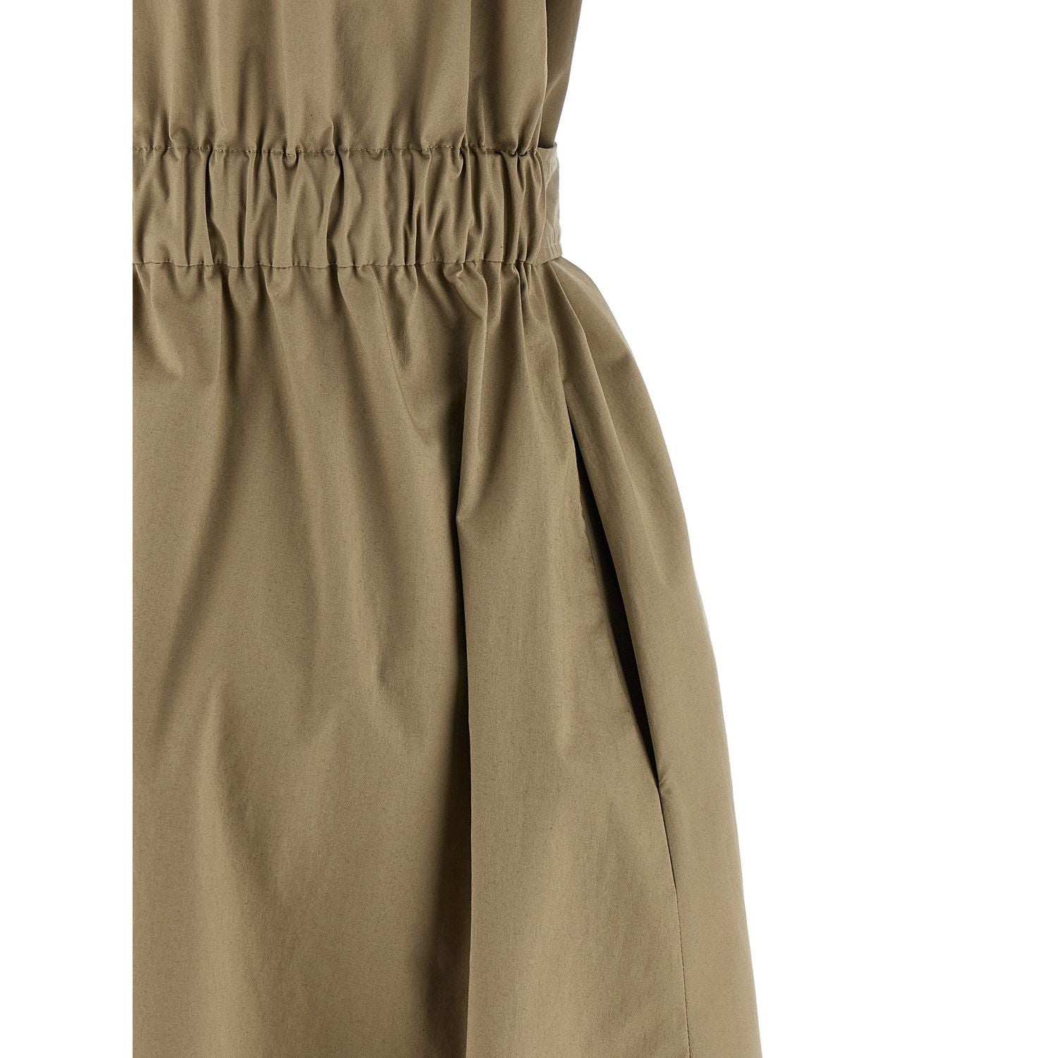 Peserico Bicolor Cotton Midi Dress