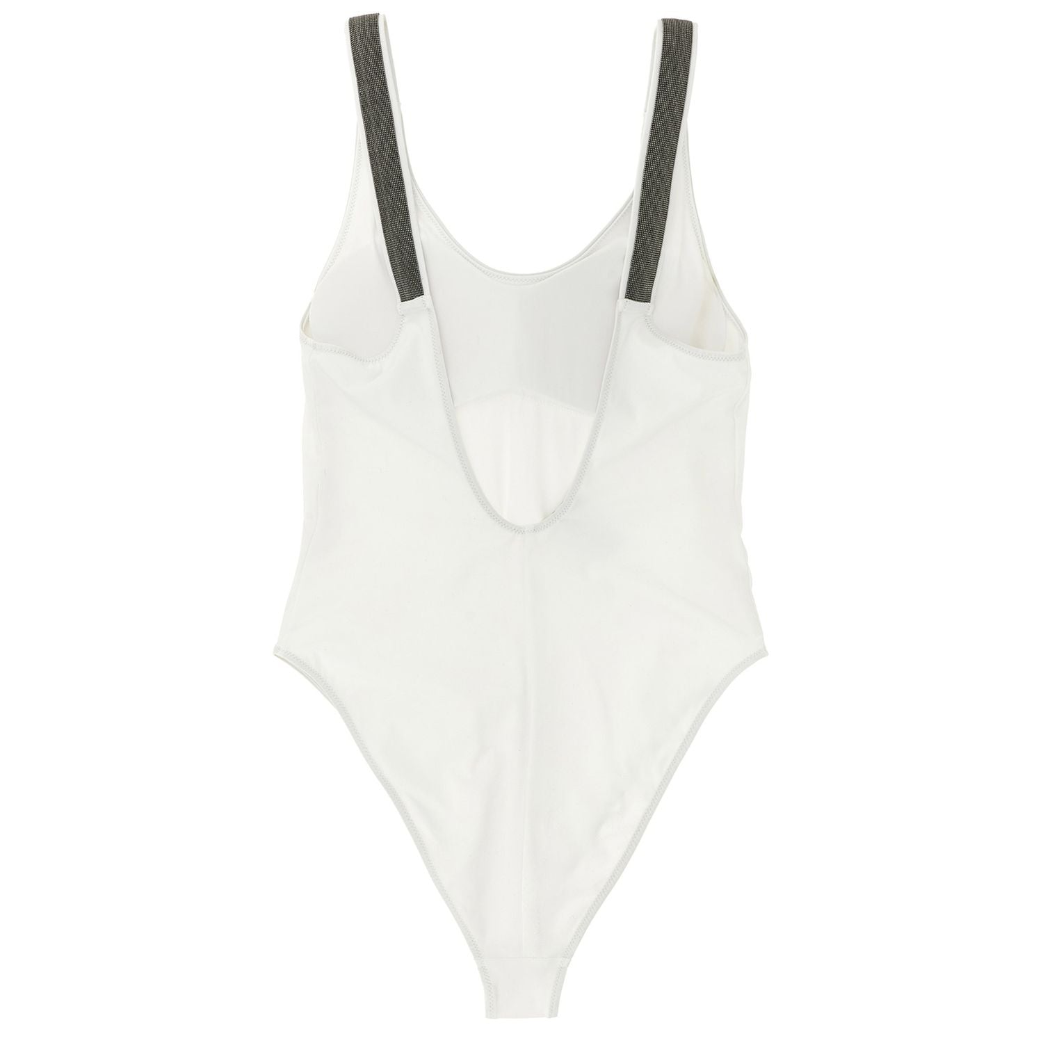 Brunello Cucinelli White Polyamide One-Piece Swimsuit