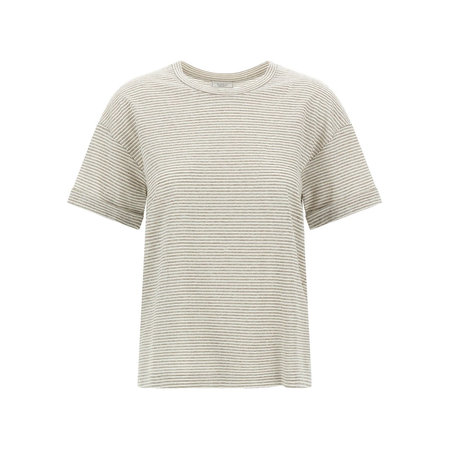 Peserico Beige Linen T-Shirt