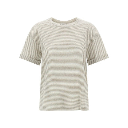 Peserico Beige Linen T-Shirt