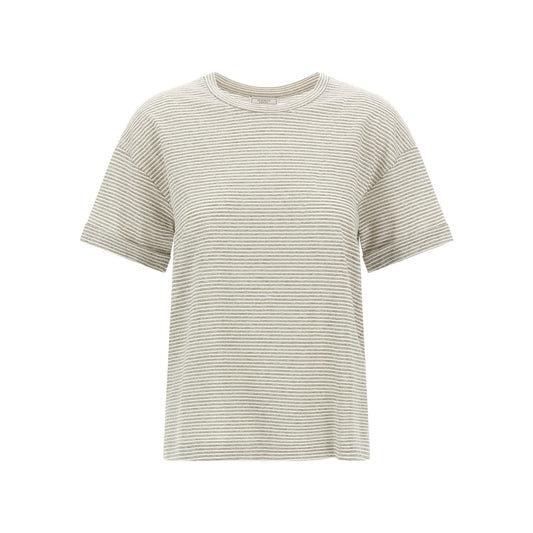 Peserico Beige Linen T-Shirt