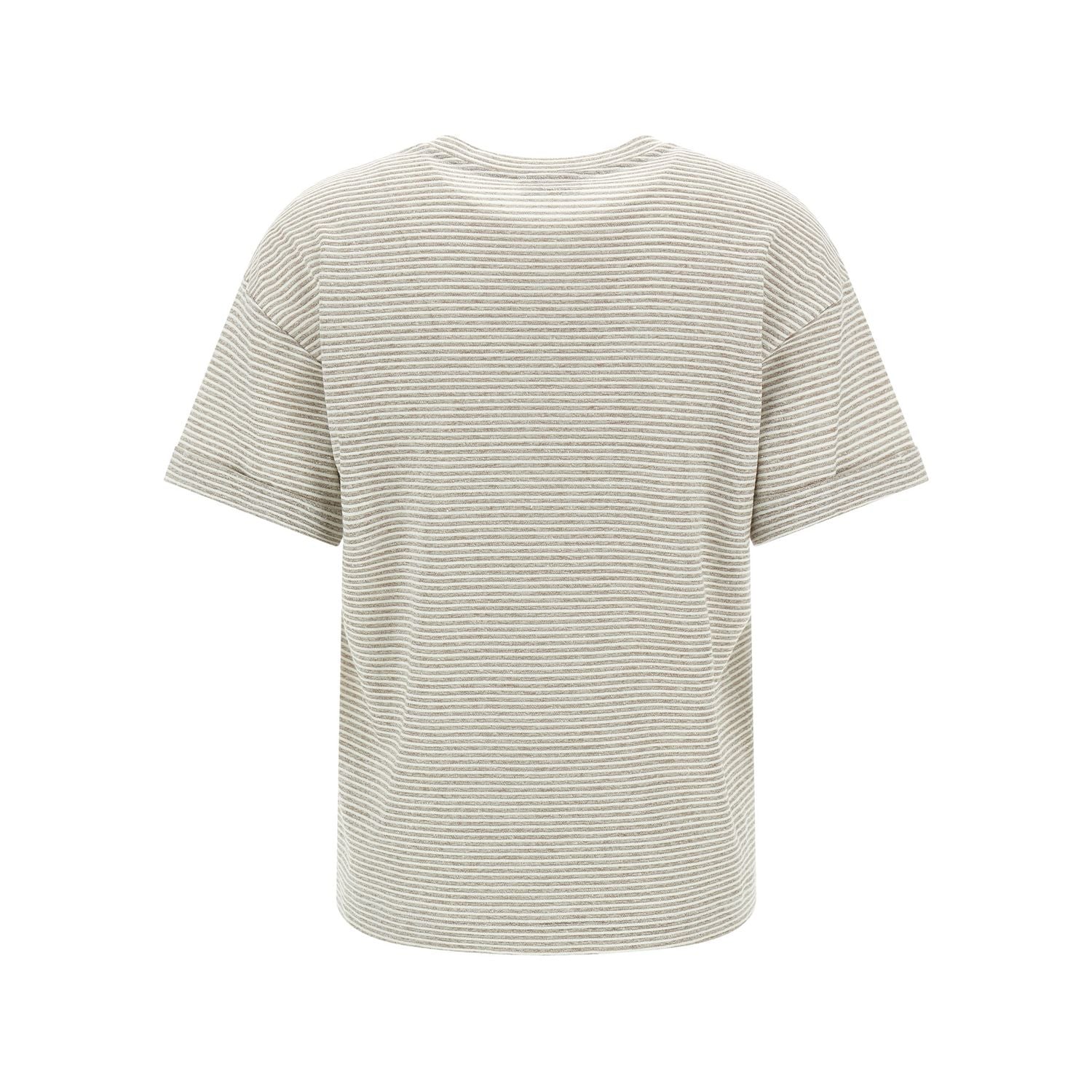 Peserico Beige Linen T-Shirt