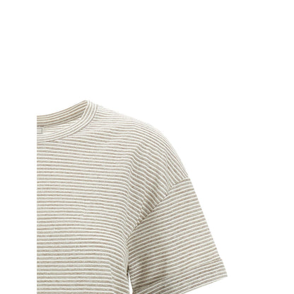 Peserico Beige Linen T-Shirt