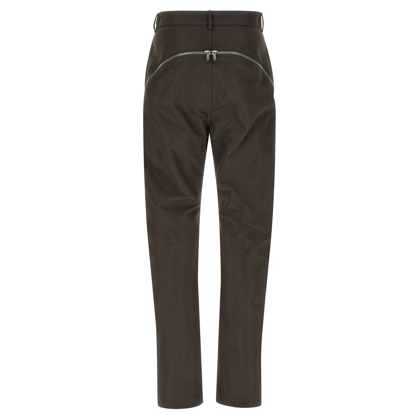 Rick Owens Brown Cotton Casual Pants