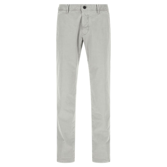 Incotex Gray Cotton Casual Pants