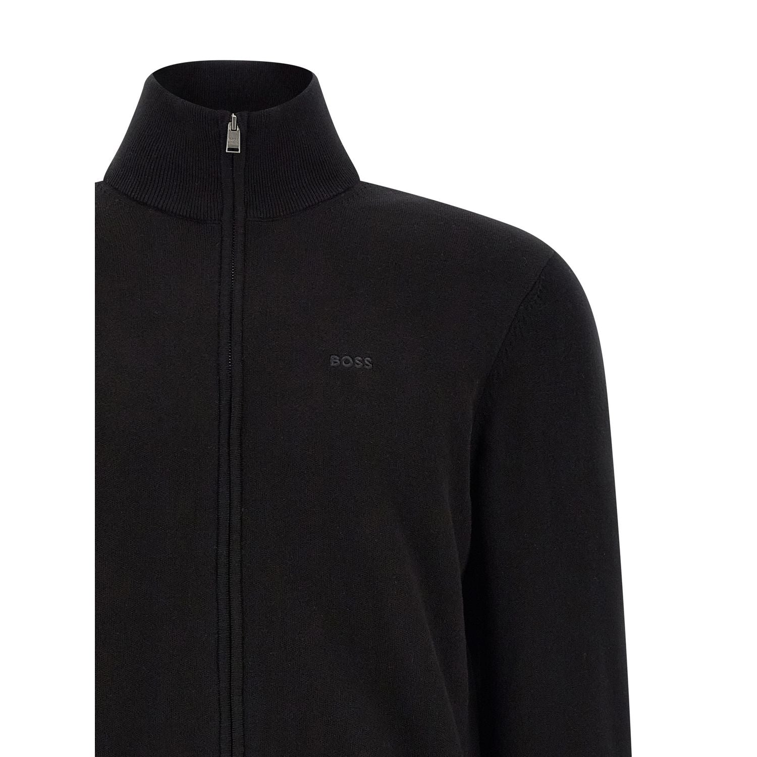 Hugo Boss Black Cotton Cardigan