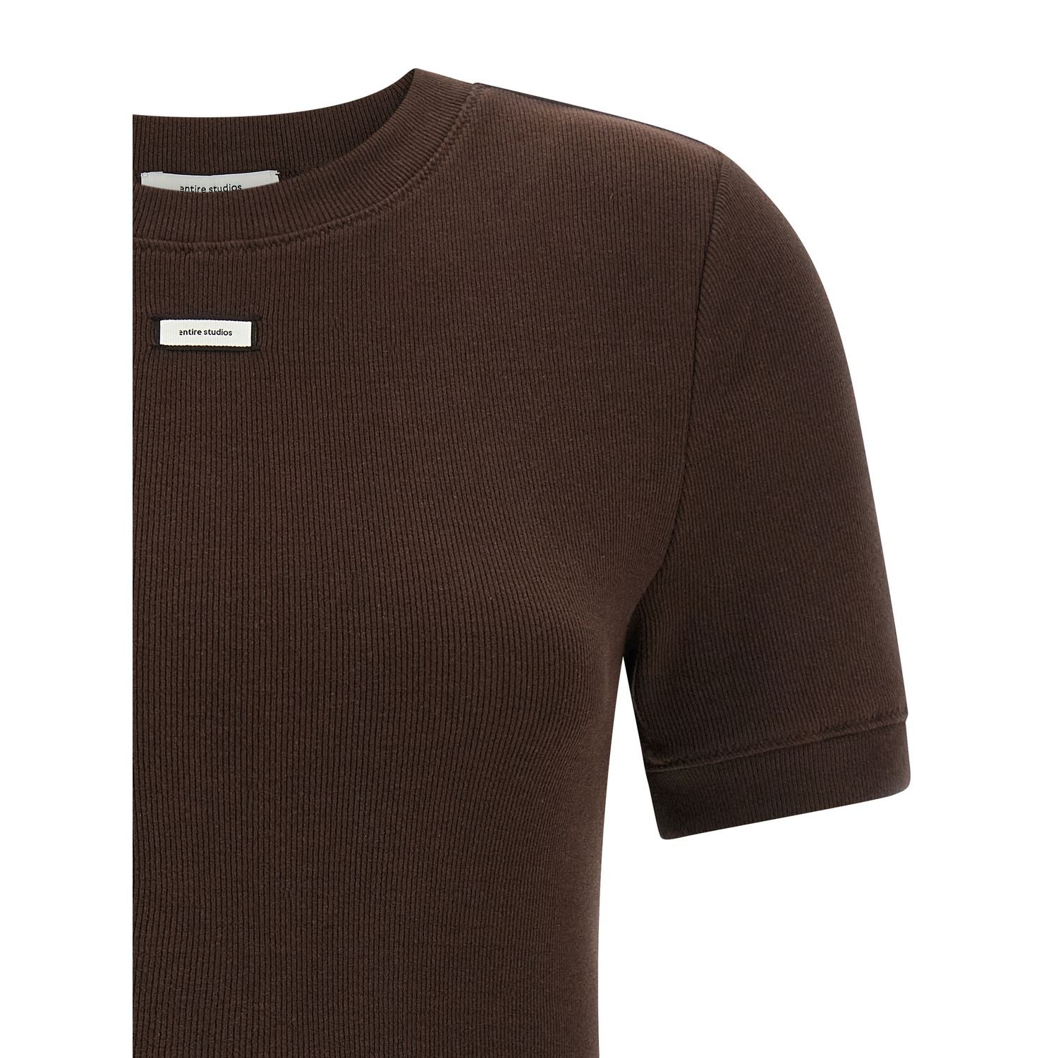 Entire Studios Brown Cotton T-Shirt
