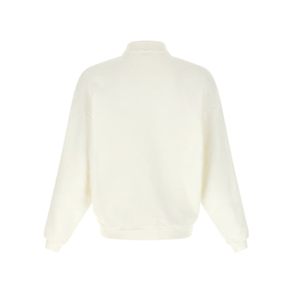 Autry White Cotton Sweatshirt
