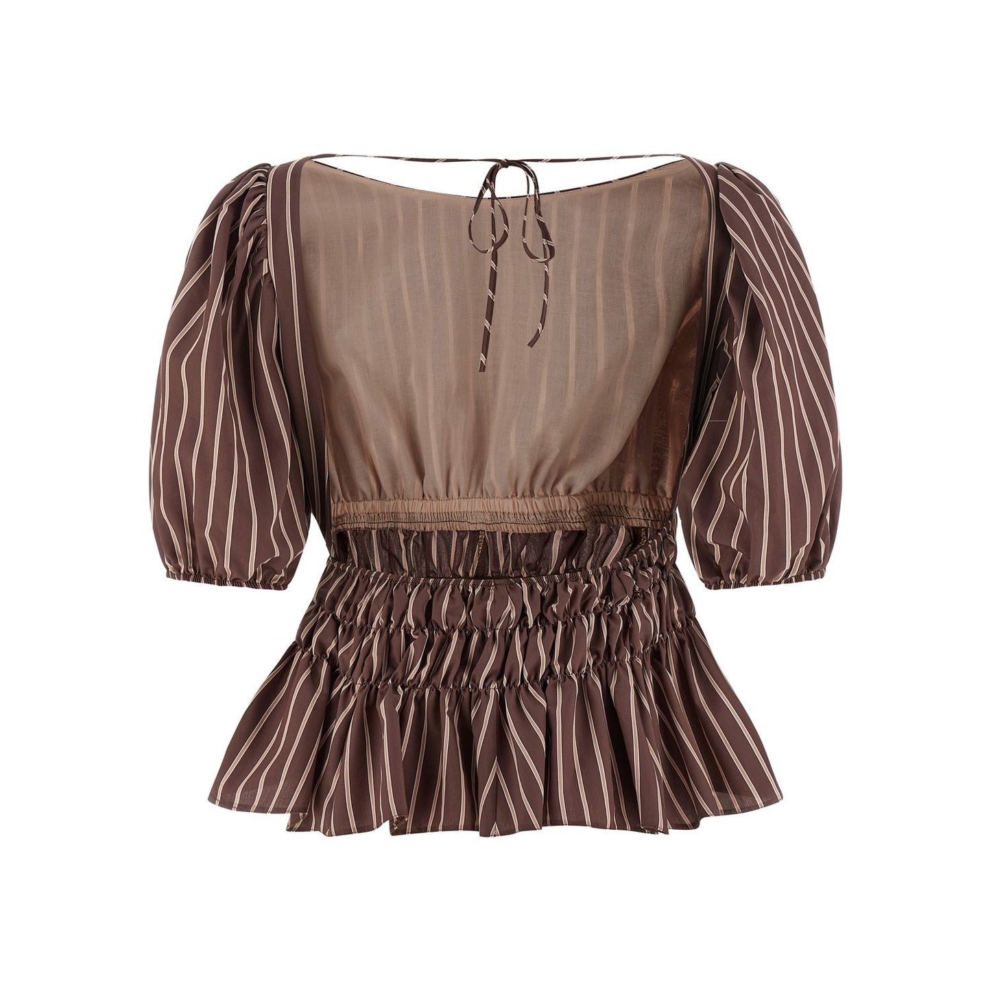 PINKO Brown Viscose Pattern Shirt
