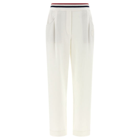 Brunello Cucinelli White Cotton Joggers (Workout Pants)