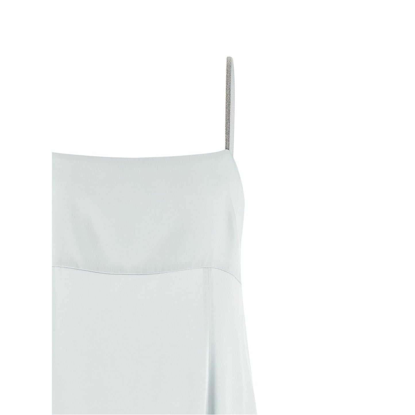 Peserico Blue Viscose Long Dress