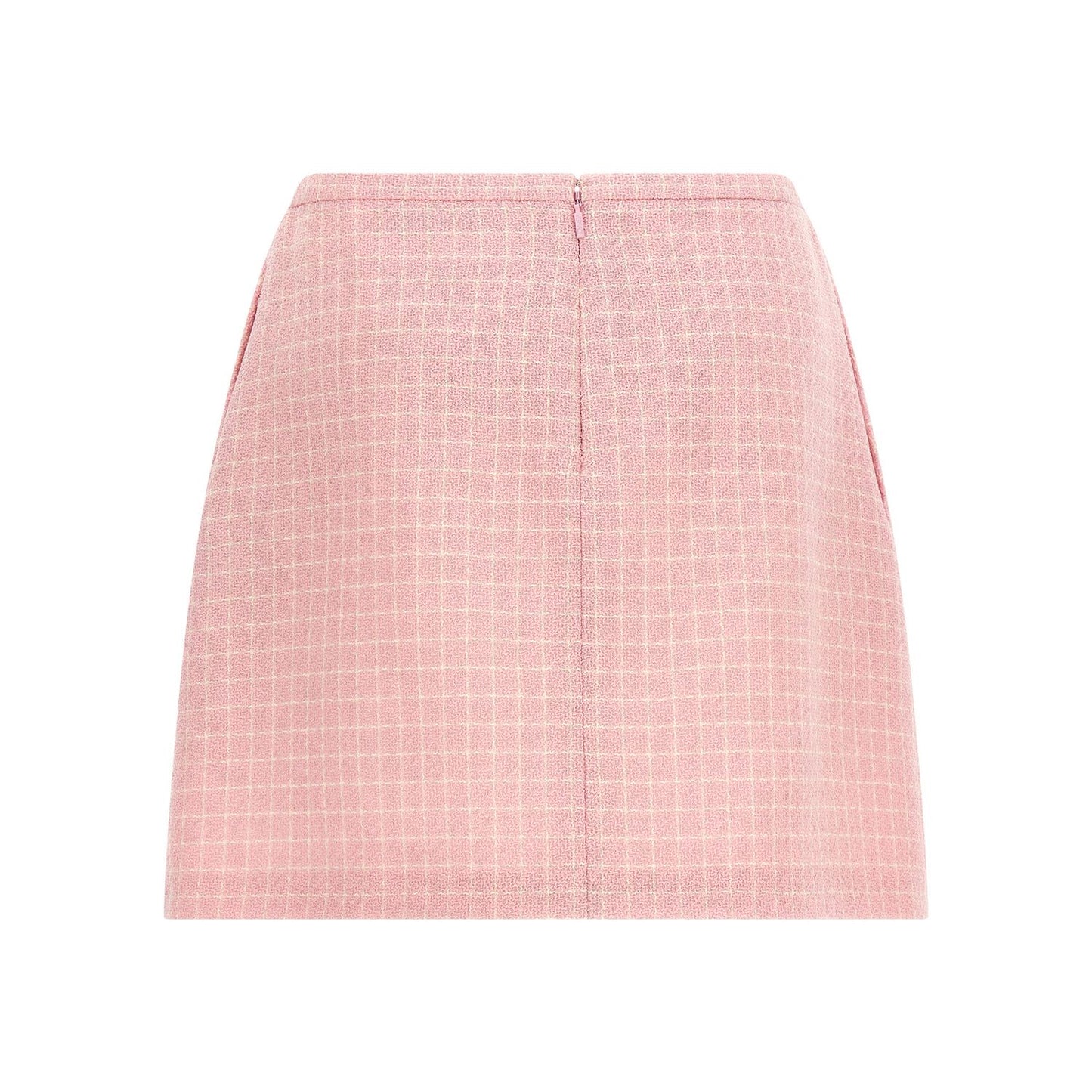 Versace Multicolor Virgin Wool Long Skirt