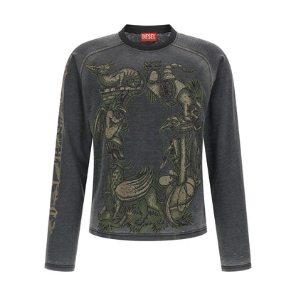Diesel Gray Cotton Sportswear