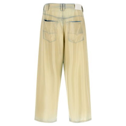 Diesel Beige Lyocell Jeans Denim