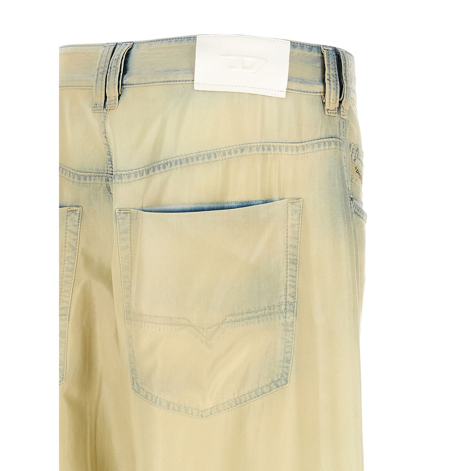 Diesel Beige Lyocell Jeans Denim