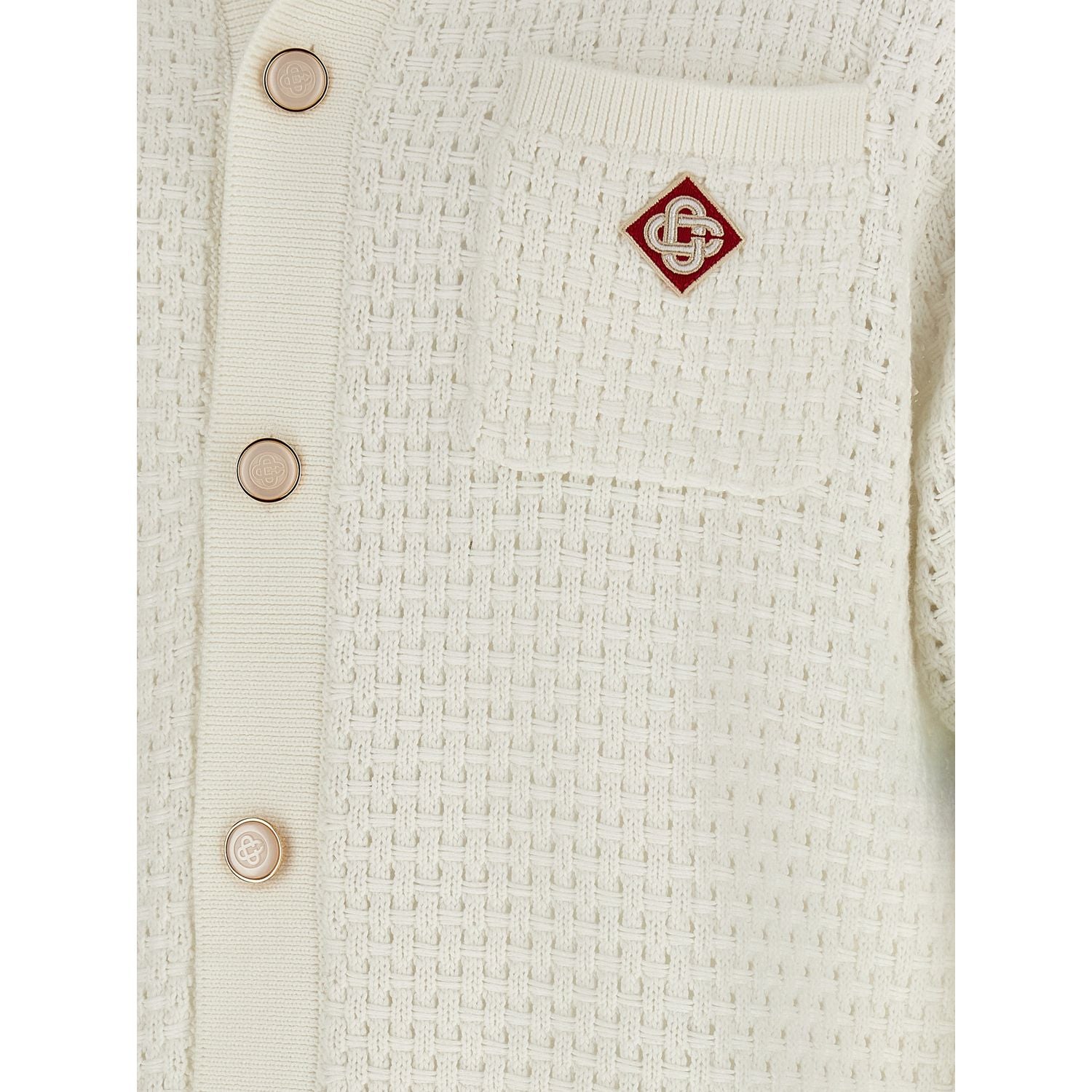 Casablanca White Cotton Blouse