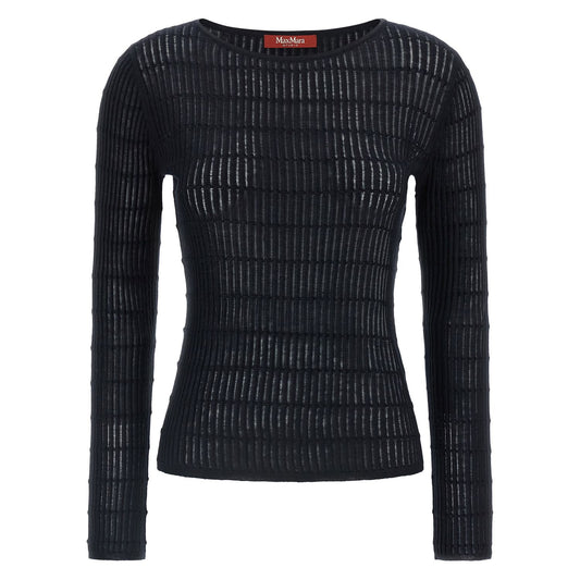 Max Mara Blue Silk Cardigan