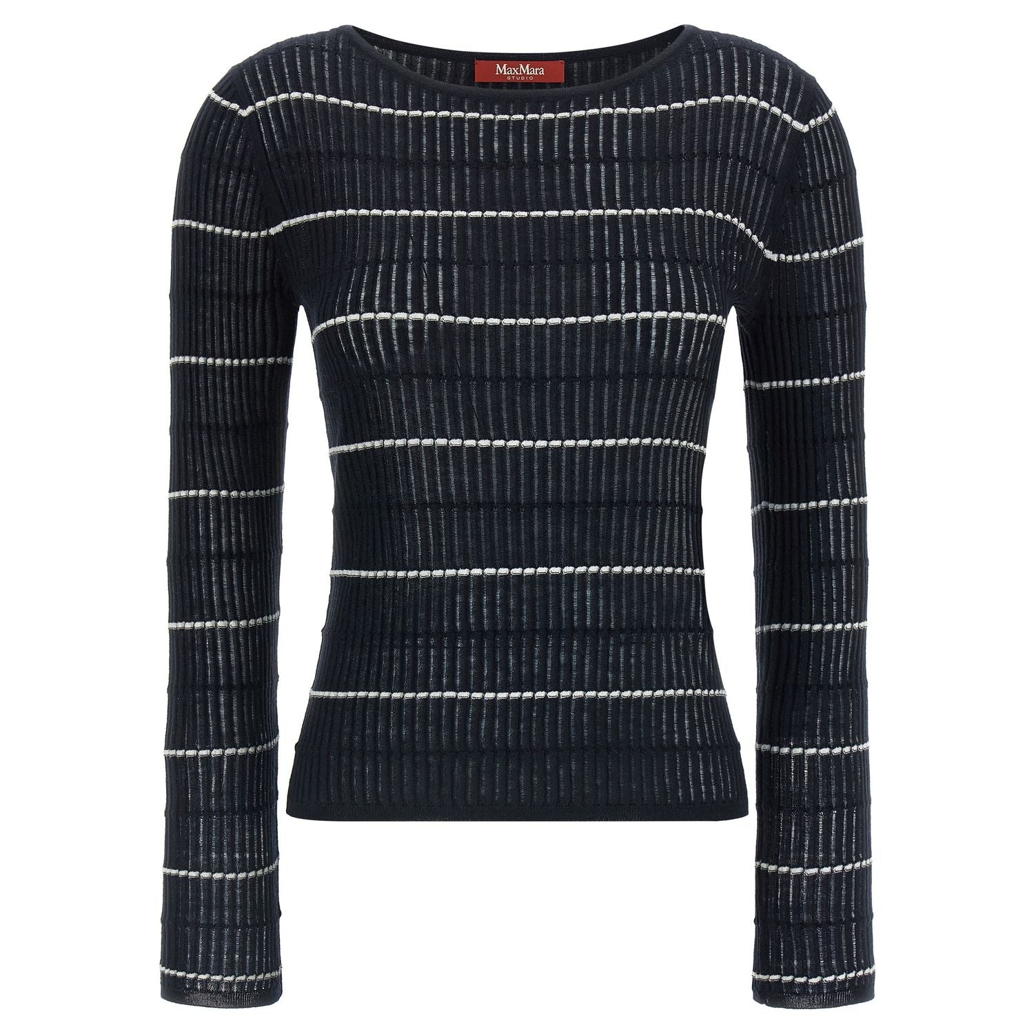 Max Mara Blue Silk Cardigan