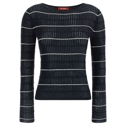 Max Mara Blue Silk Cardigan