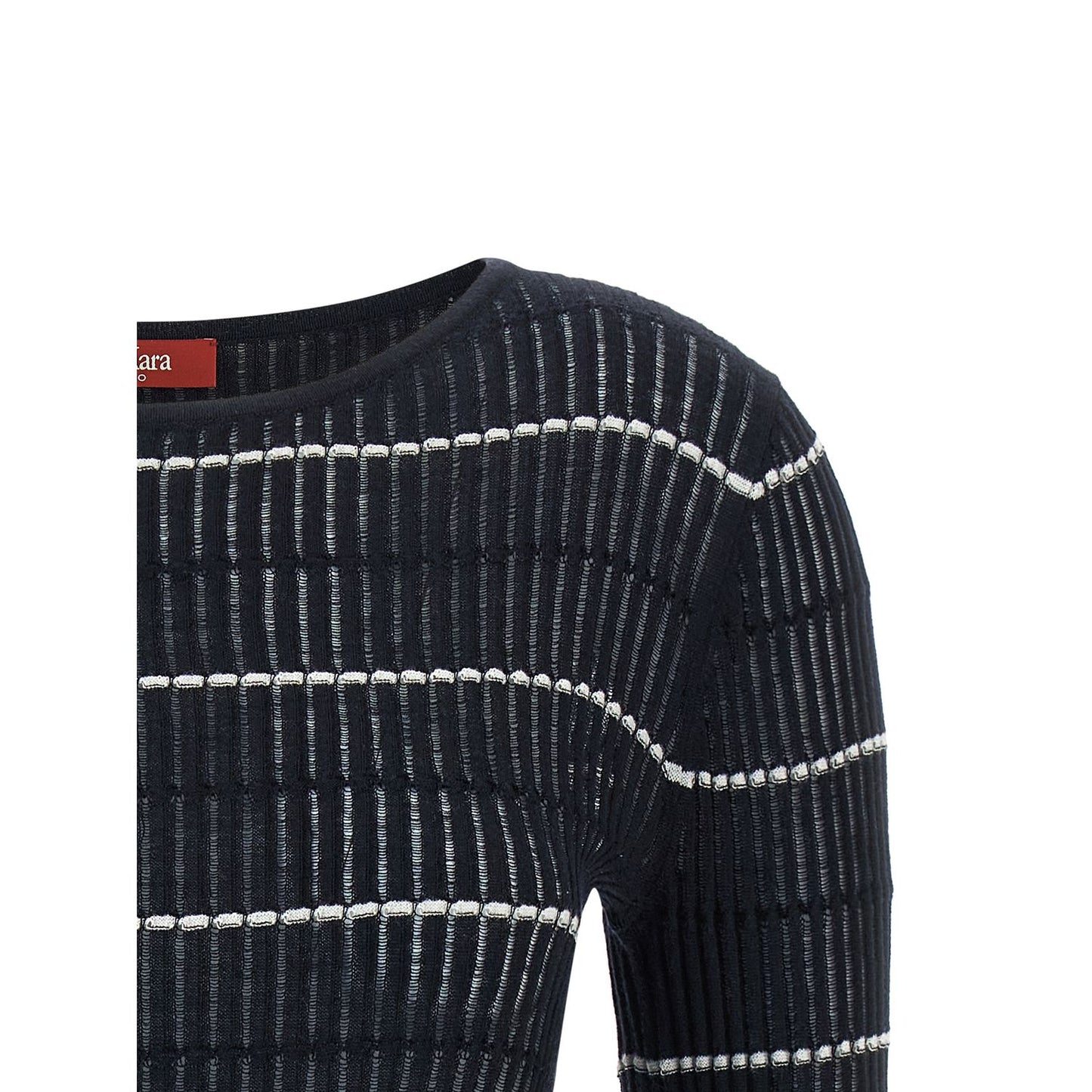 Max Mara Blue Silk Cardigan