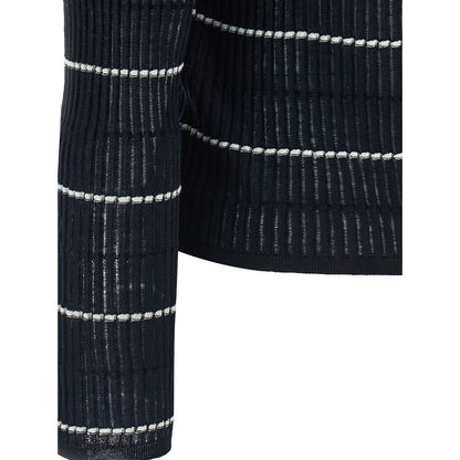 Max Mara Blue Silk Cardigan