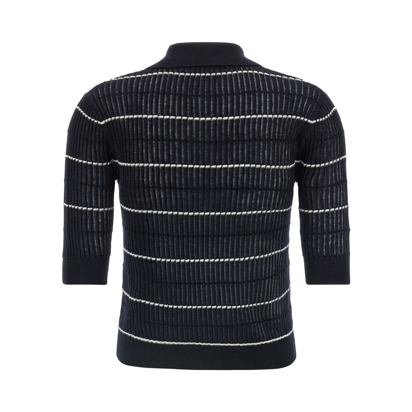 Max Mara Blue Silk Polo Shirt