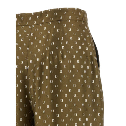Max Mara Bicolor Silk Casual Pants