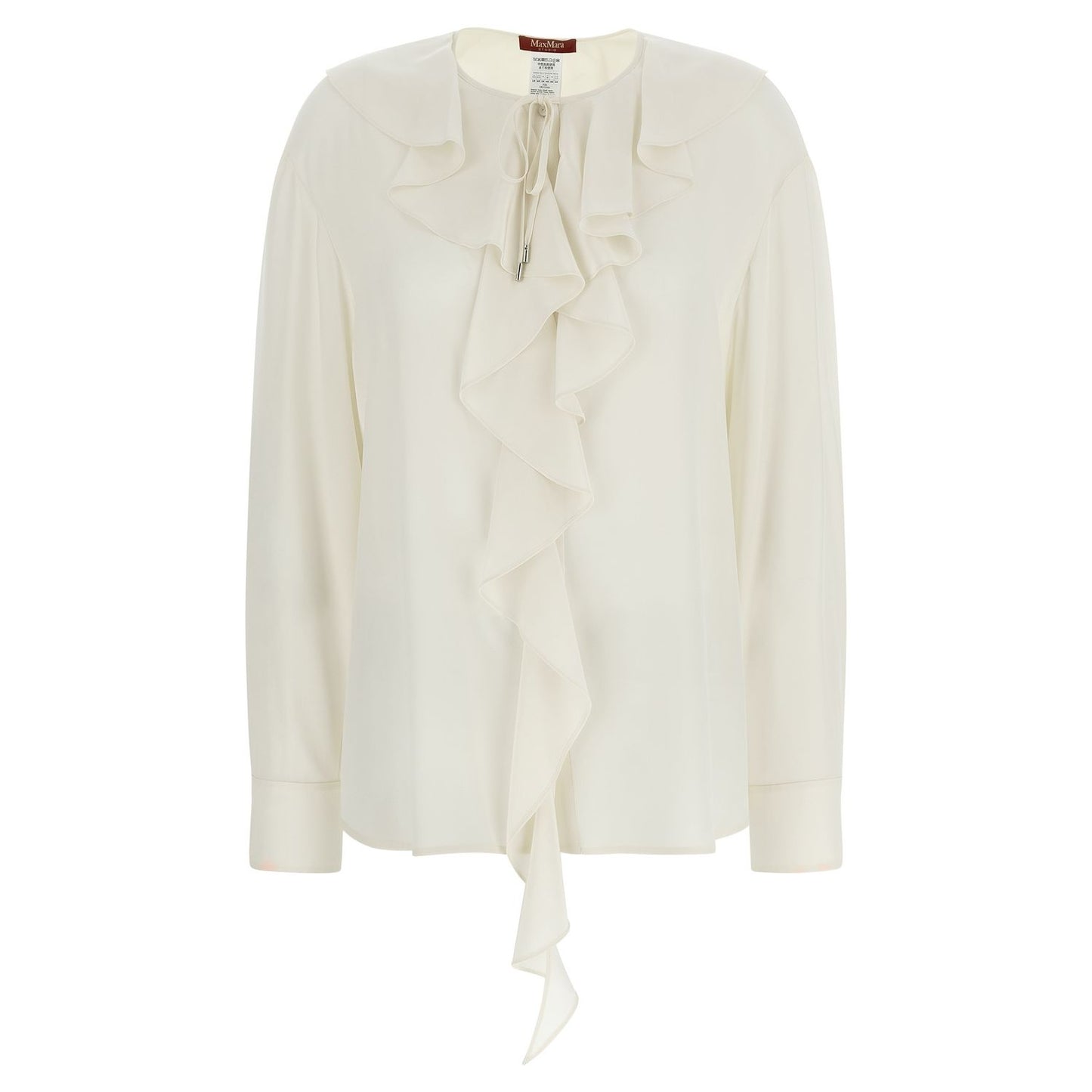 Max Mara White Silk Blouse