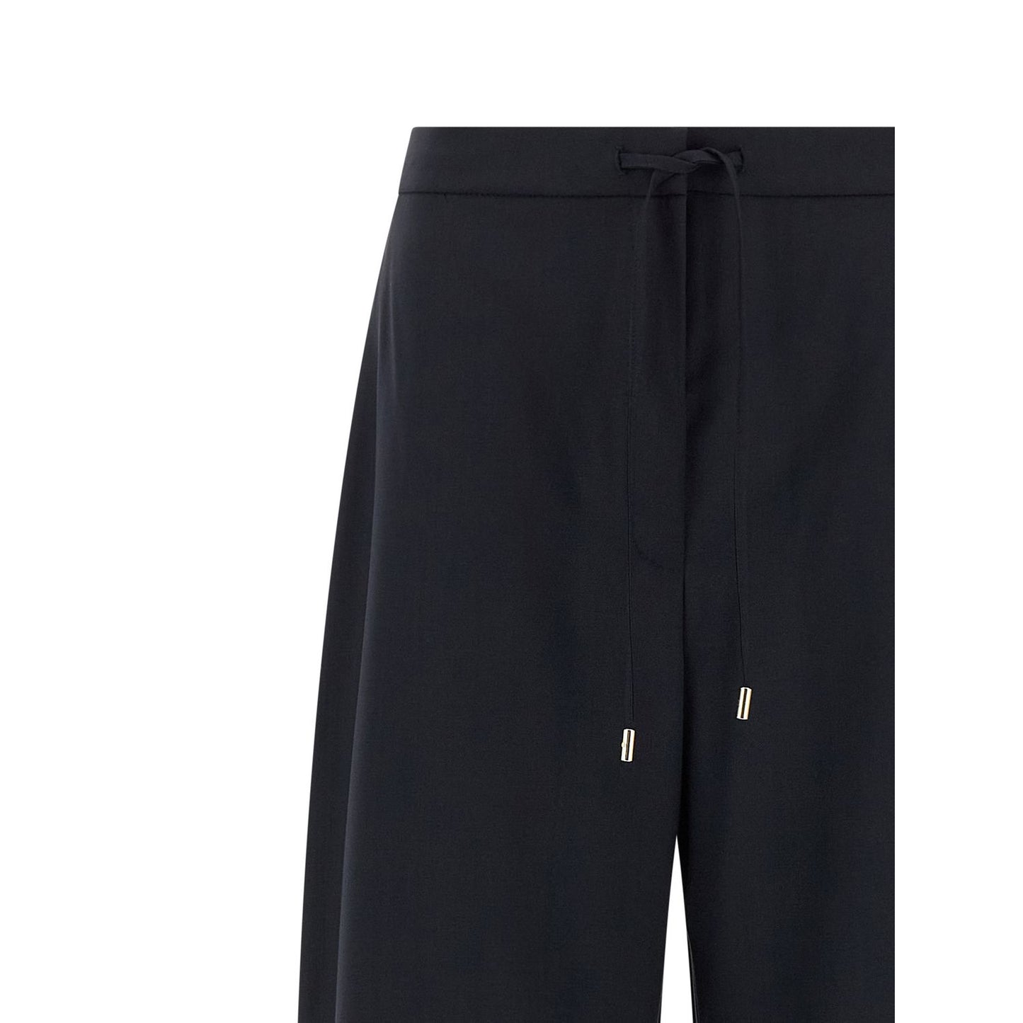 Max Mara Blue Virgin Wool Casual Pants