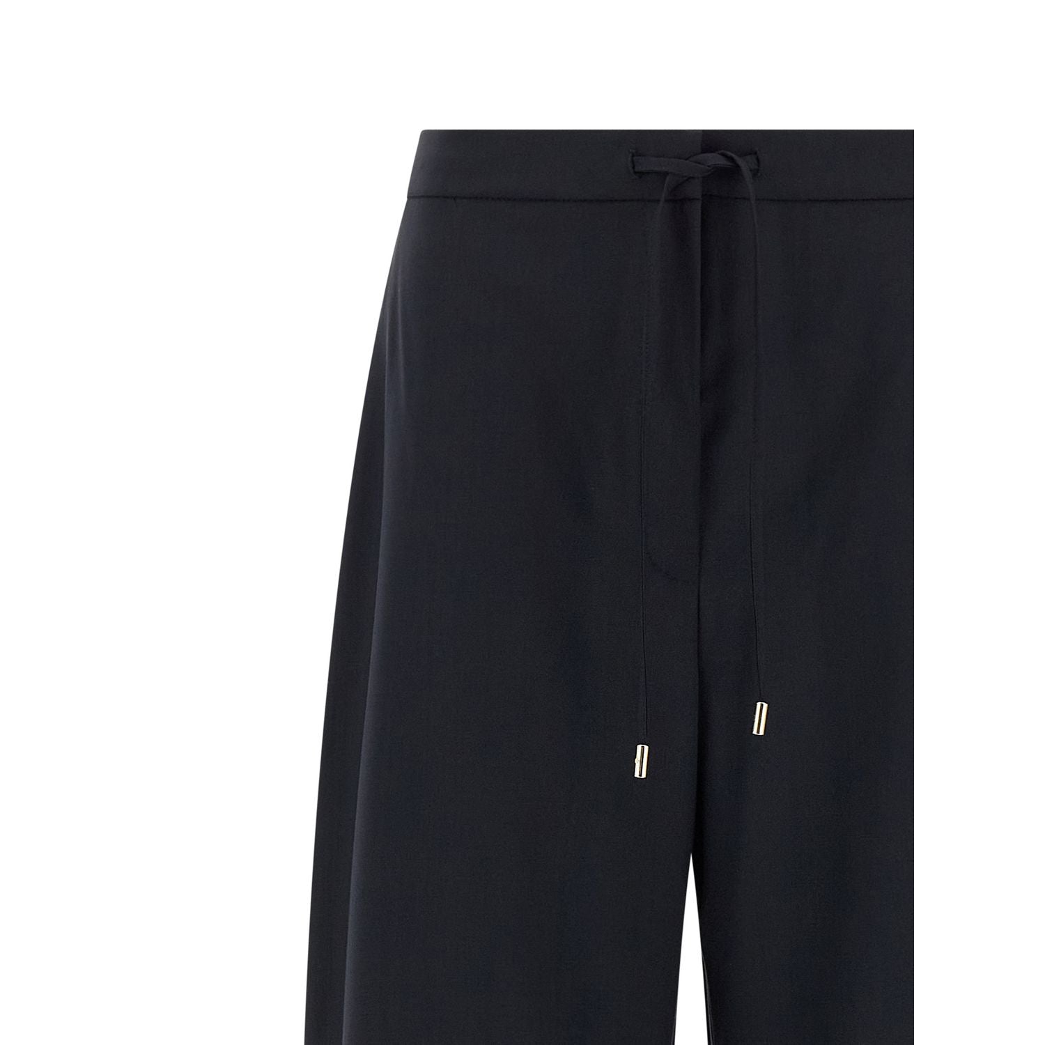 Max Mara Blue Virgin Wool Casual Pants