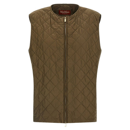 Max Mara Bicolor Virgin Wool Coat
