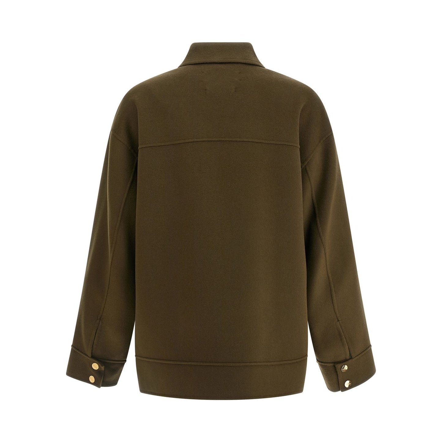 Max Mara Bicolor Virgin Wool Coat