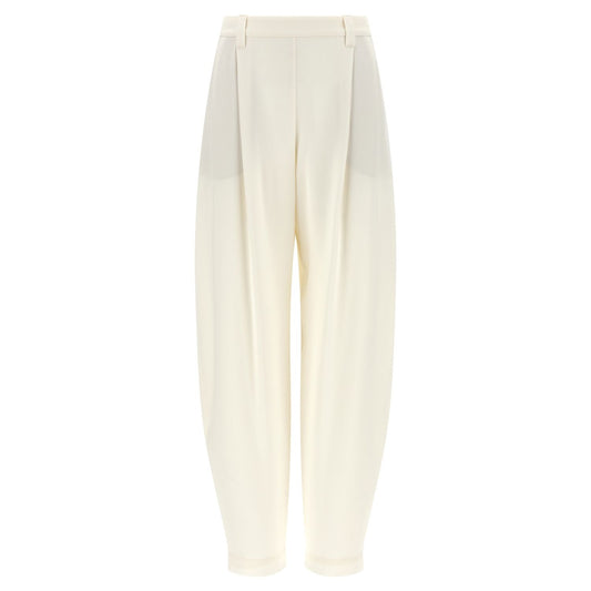 Brunello Cucinelli Beige Viscose Casual Pants