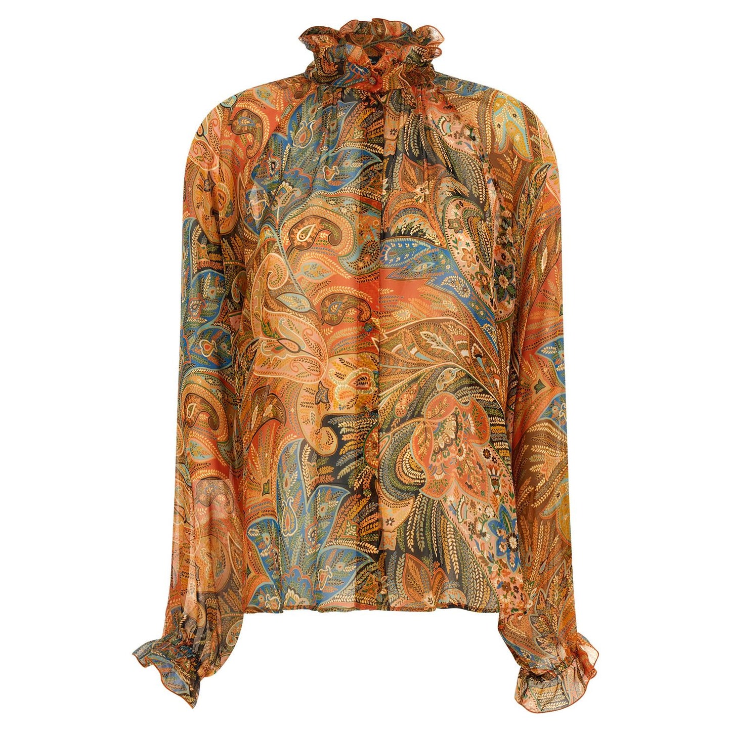 Etro Multicolor Silk Blouse