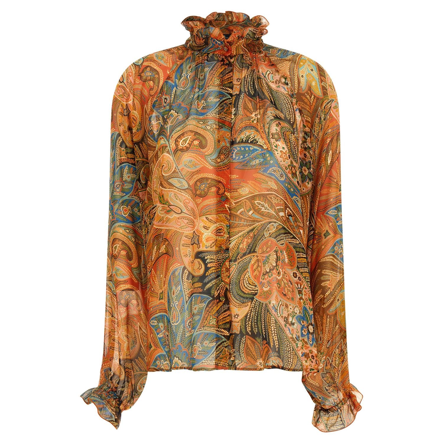 Etro Multicolor Silk Blouse