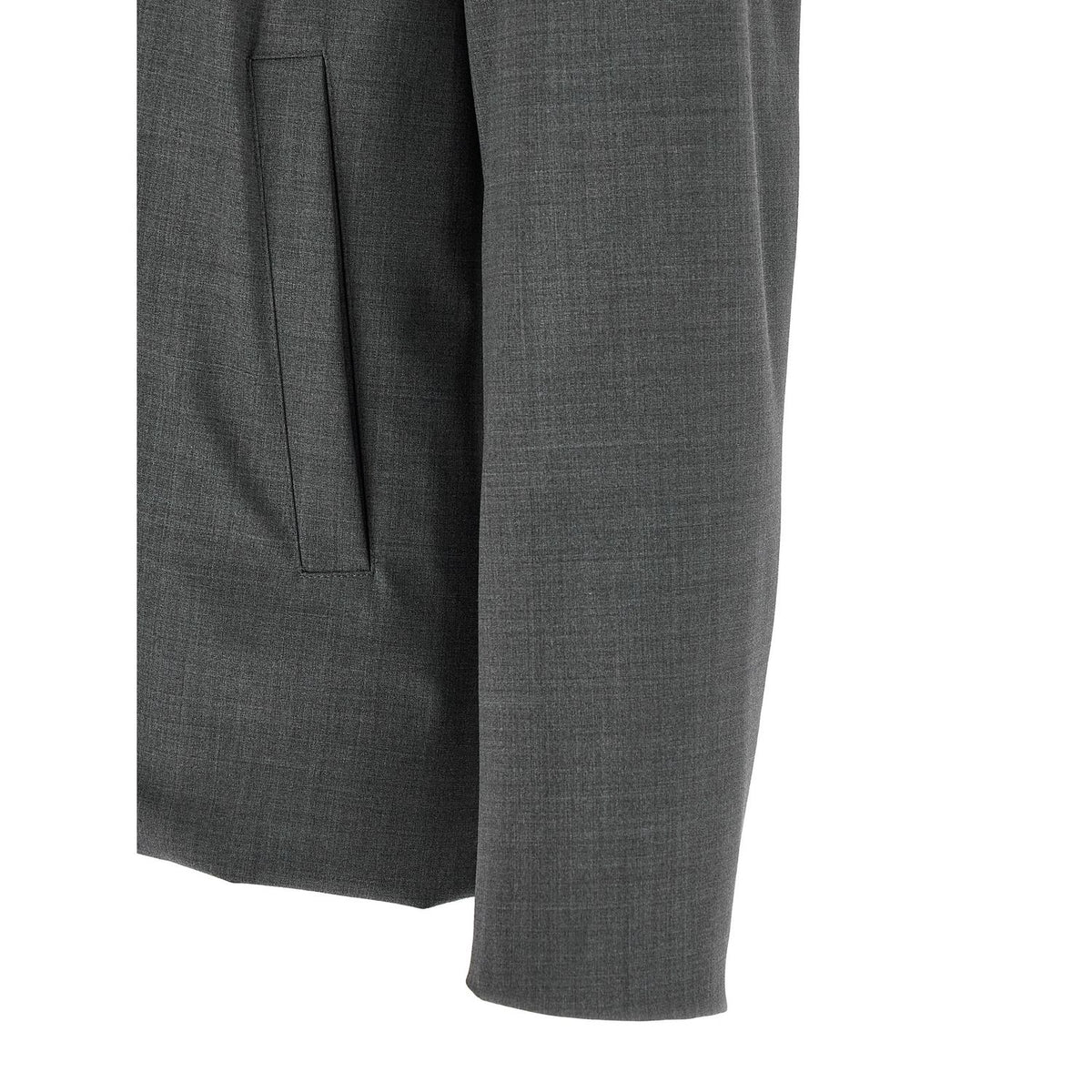 Herno Gray Polyester Full-Length Jacket