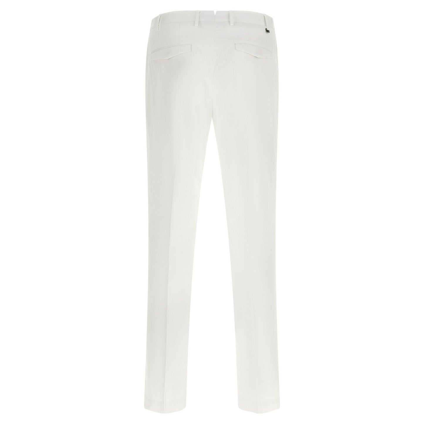 PT Torino White Cotton Dress Pants