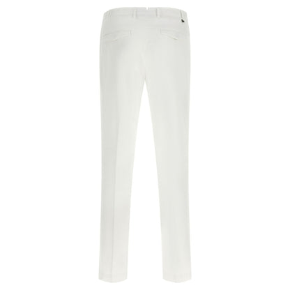PT Torino White Cotton Dress Pants