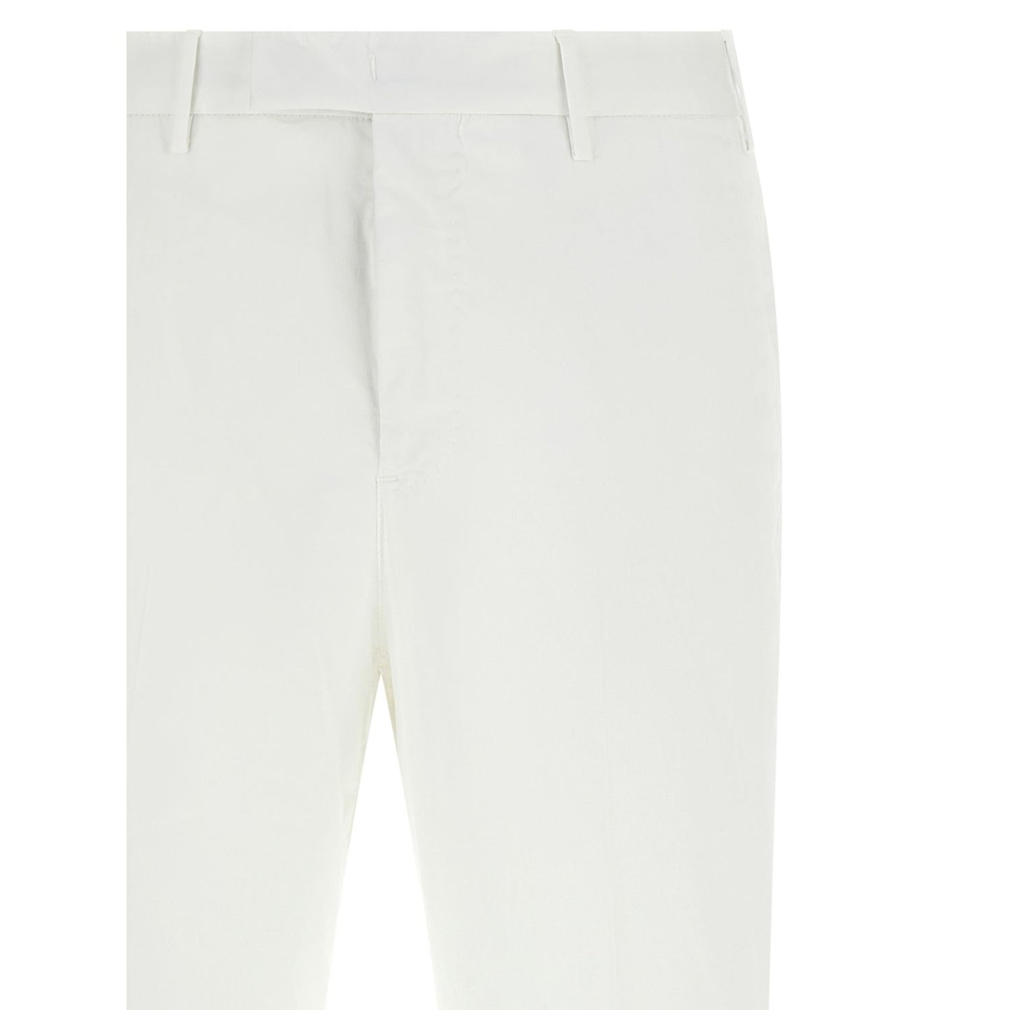 PT Torino White Cotton Dress Pants