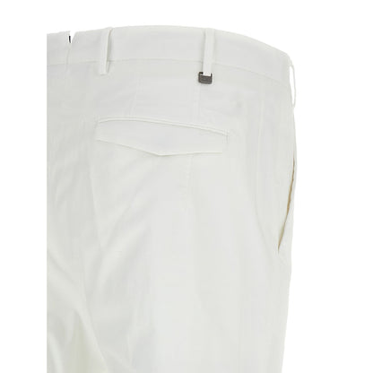 PT Torino White Cotton Dress Pants