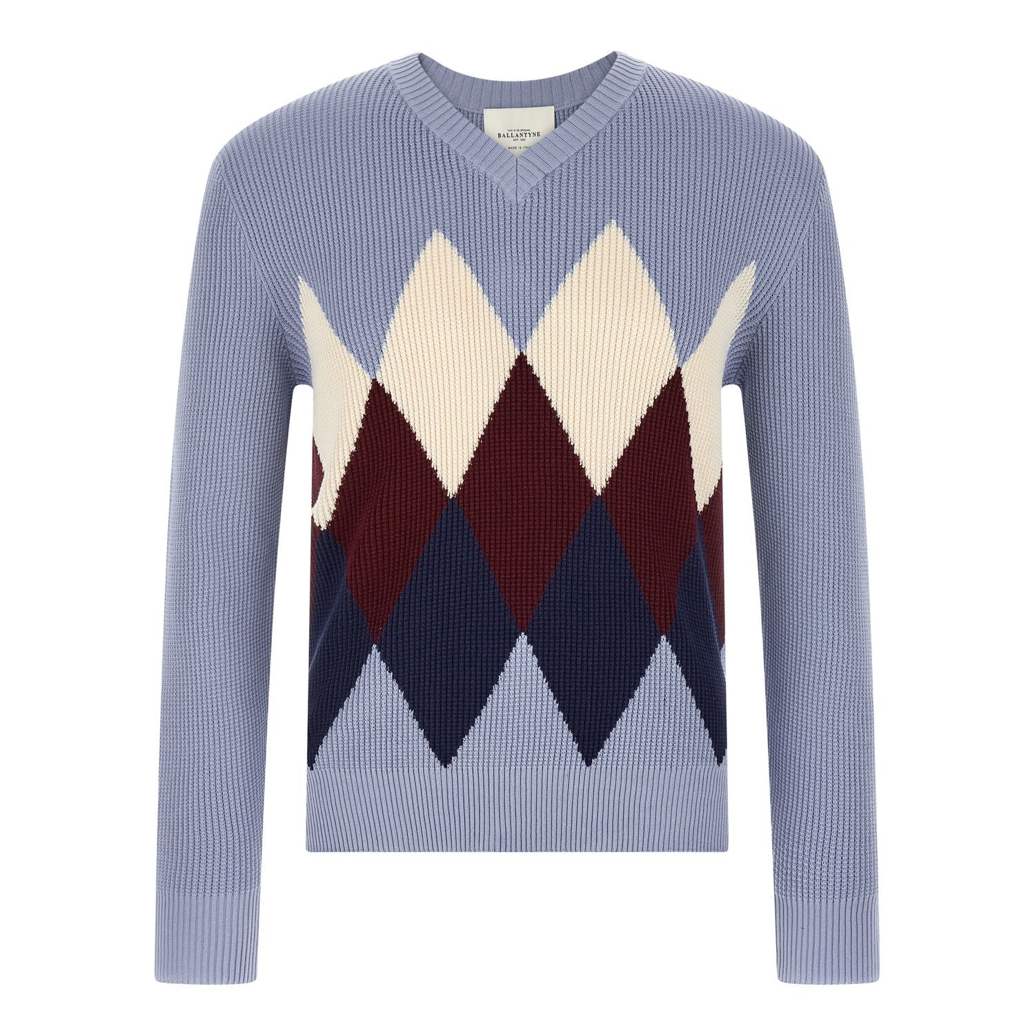 Ballantyne Blue Cotton Cardigan