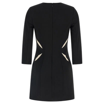 Elisabetta Franchi Bicolor Polyester Short Dress