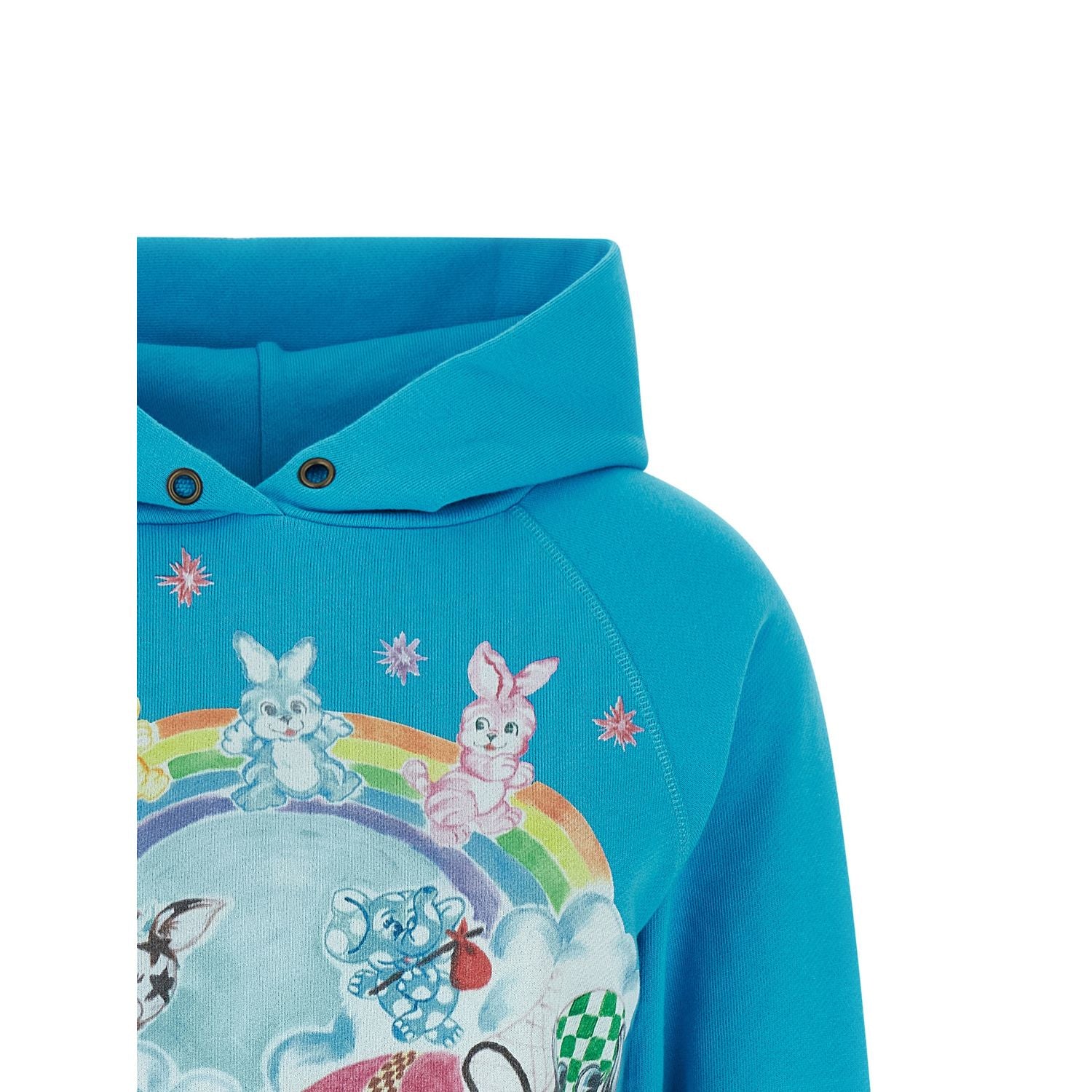Kenzo Blue Cotton Hoodie
