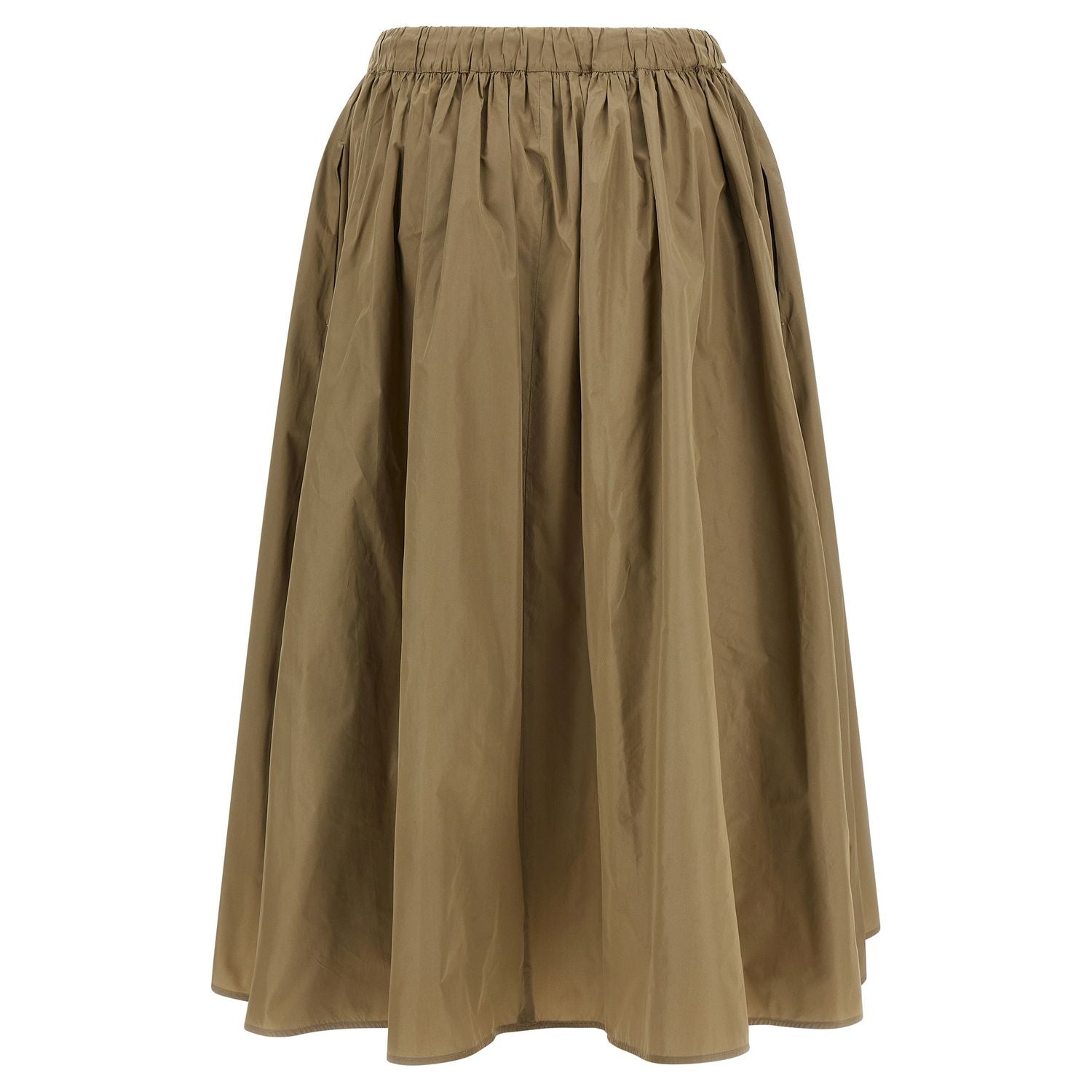 Max Mara Bicolor Polyester Midi Skirt