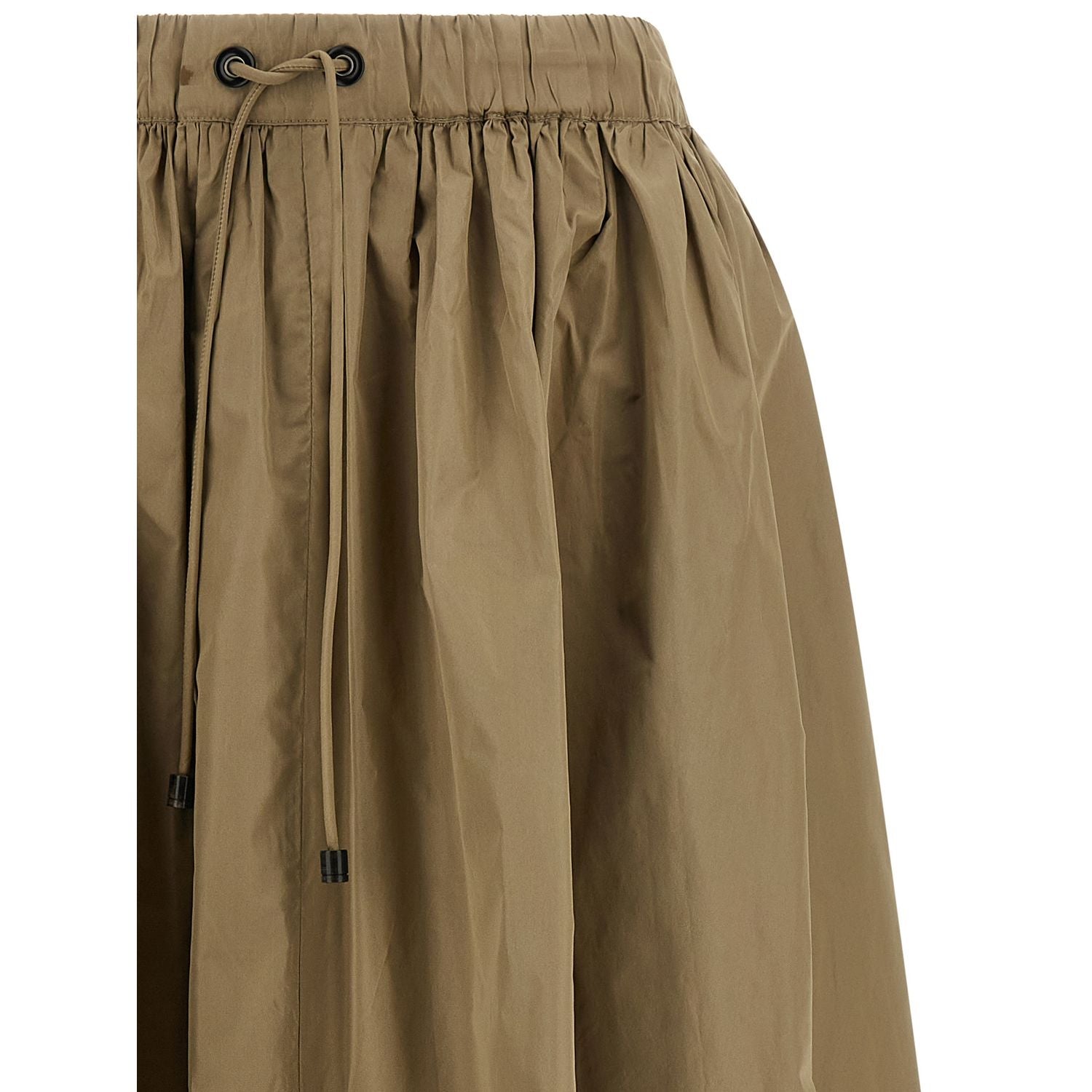 Max Mara Bicolor Polyester Midi Skirt