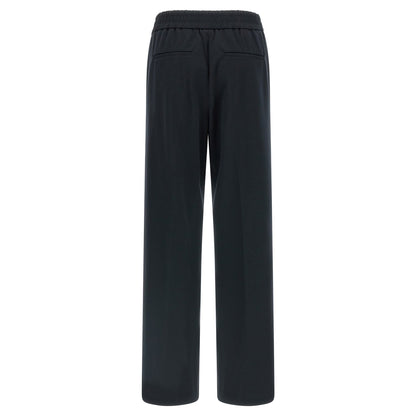 Peserico Blue Cotton Casual Pants