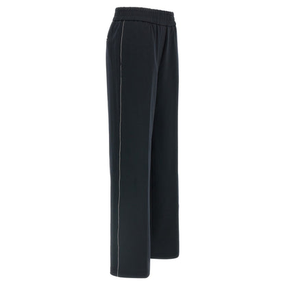 Peserico Blue Cotton Casual Pants