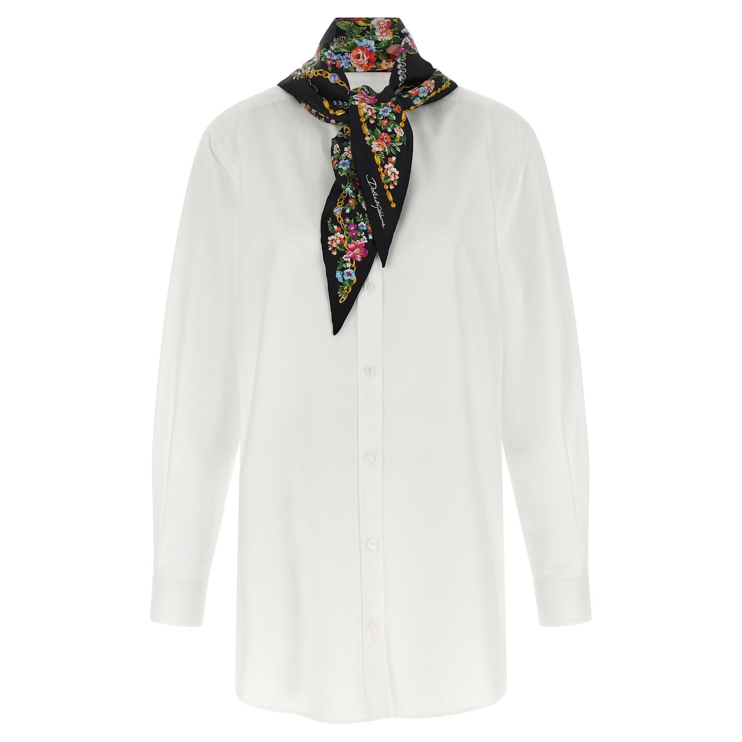 Dolce & Gabbana White Cotton Blouse