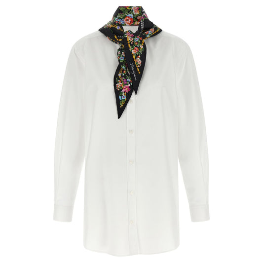 Dolce & Gabbana White Cotton Blouse